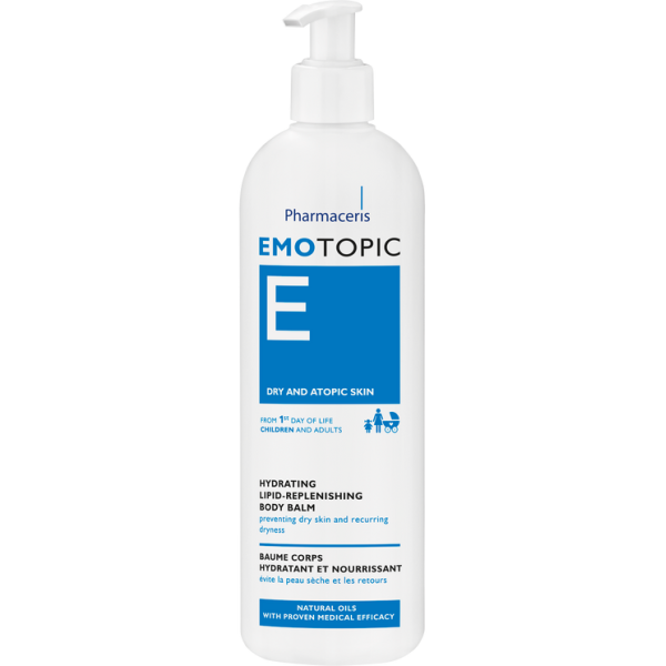 EMOTOPIC HYDRATING AND LIPID-REPLENISHING BODY BALM for daily care preventing dry skin and recurring dryness 190 ml