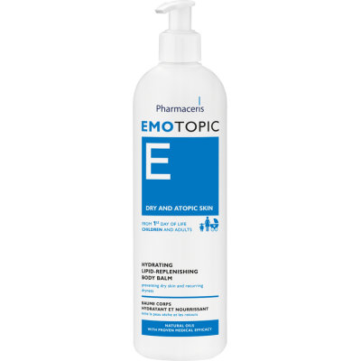 EMOTOPIC HYDRATING AND LIPID-REPLENISHING BODY BALM for daily care preventing dry skin and recurring dryness 400 ml