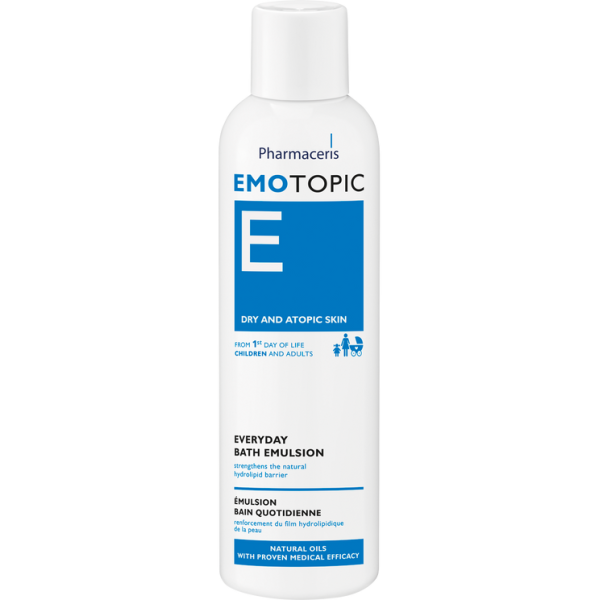 EMOTOPIC EVERYDAY BATH EMULSION strenghtens the natural hydrolipid barrier 400 ml