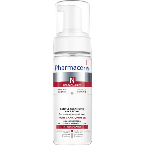 GENTLE CAPILLARY STRENGTHENING CLEANSING MOUSSE for face and eyes PURI-CAPILIQMUSSE 150 ml