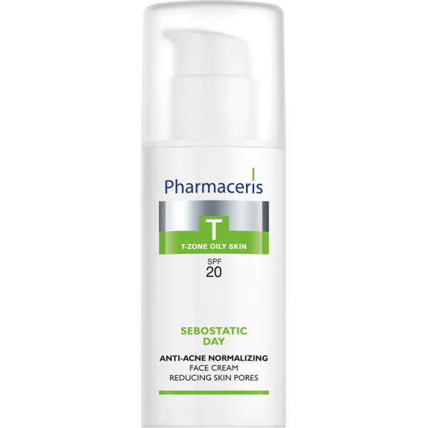 ANTI-ACNE NORMALIZING FACE CREAM SPF 20 reducing skin pores SEBOSTATIC DAY 50 ml