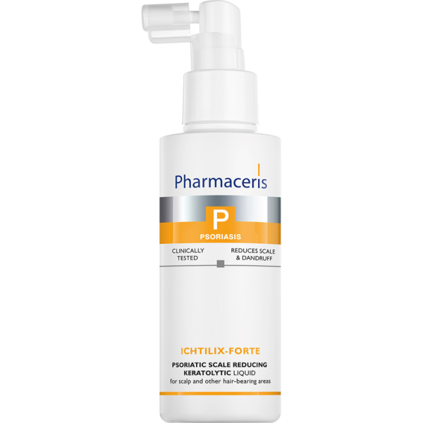 PSORIATIC SCALE REDUCING KERATOLYTIC LIQUID for scalp and other hair-bearing areas ICHTILIX-FORTE 125 ml